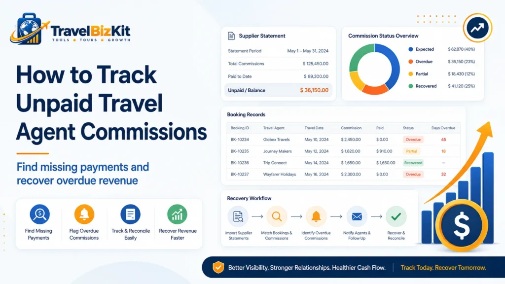 How to track unpaid travel agent commissions and recover missing supplier payments
